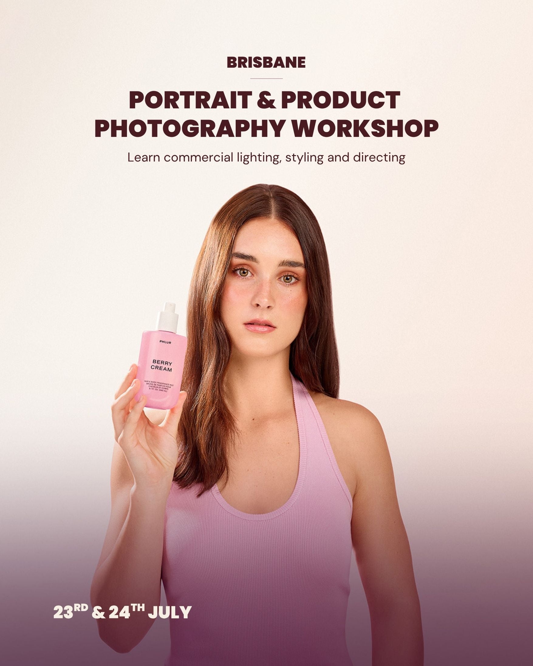 2 Day Product & Portrait Photography Workshop (Brisbane)