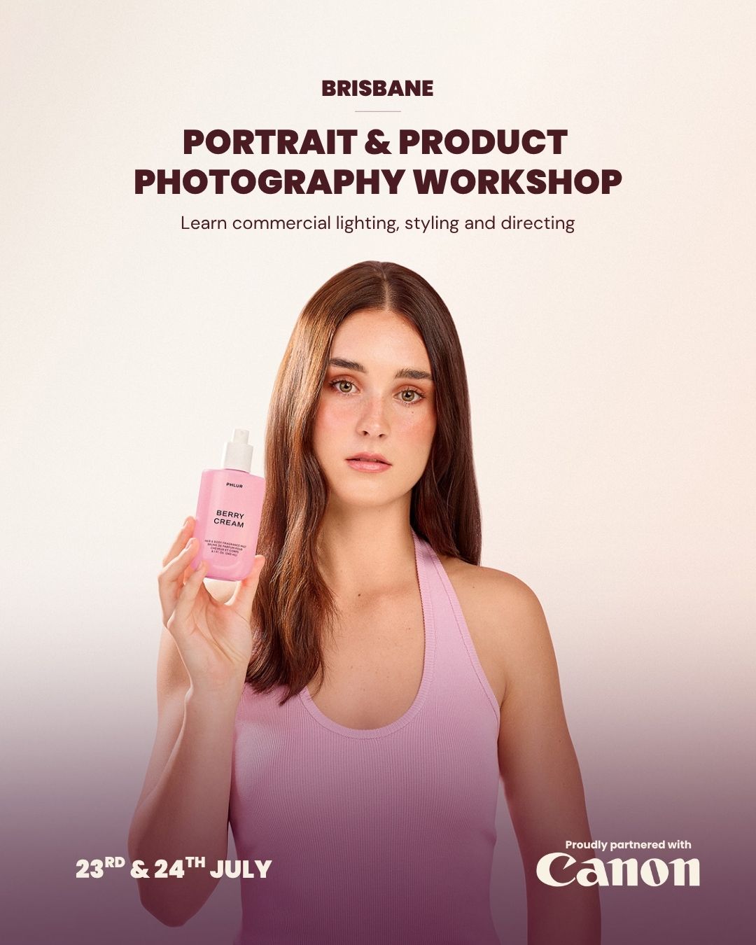 2 Day Product & Portrait Photography Workshop (Brisbane)